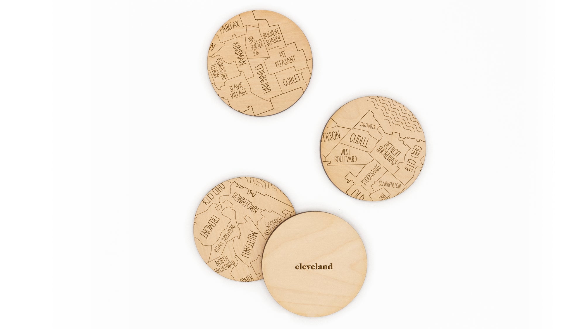 Cleveland City Coasters (4 Pack)