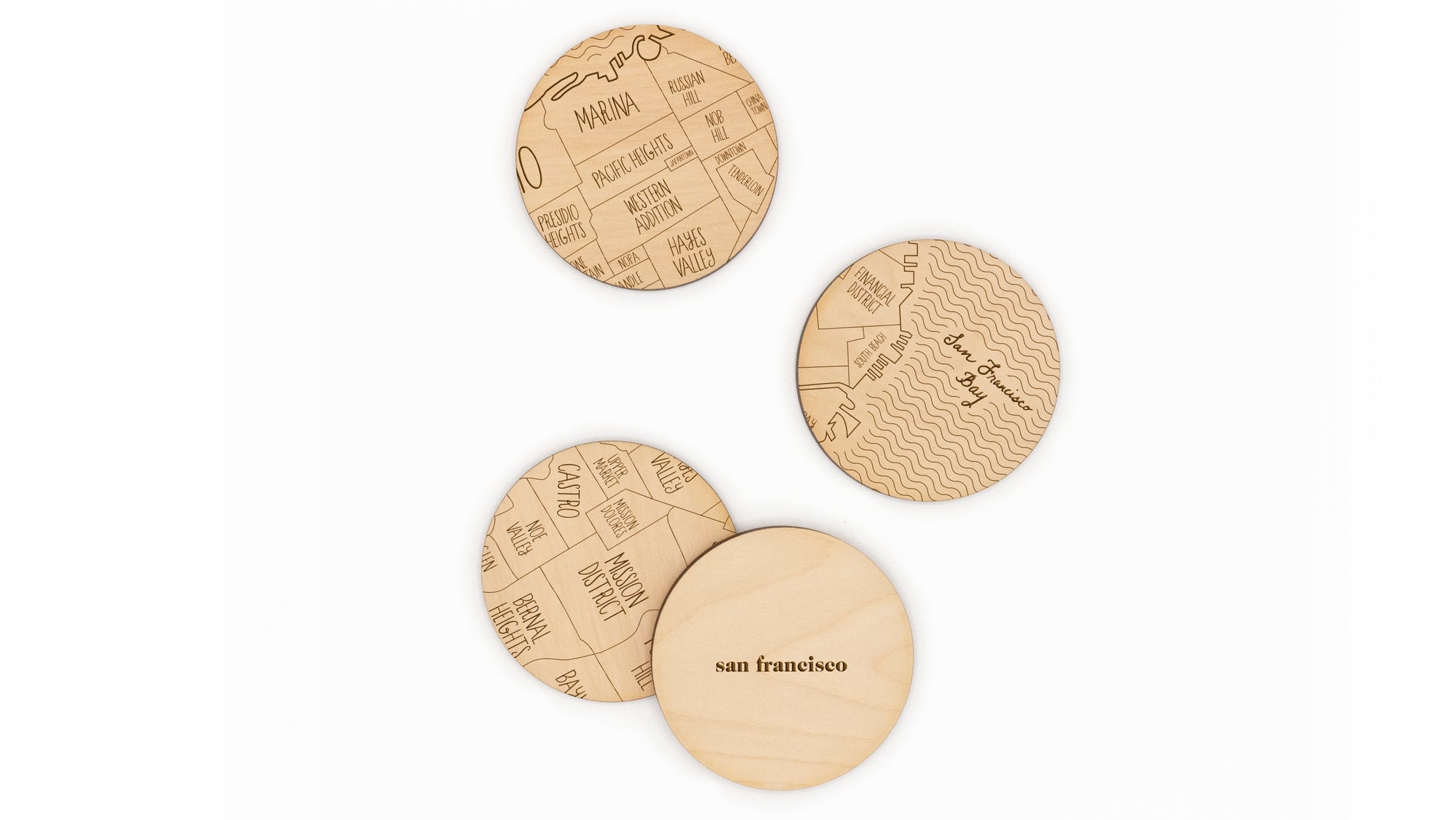 ZAKKA ENGRAVED WOOD COASTERS – FunkChez